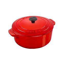 Staub Enamel Cast Iron Pot Essential Multi-Use Pot 24cm Cherry Red Staub Enamel Cast Iron Pot Essential Multi-Use Pot 24cm Cherry Red