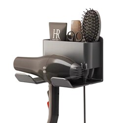 Hair dryer wall-mounted bathroom air duct placement rack Hair dryer wall-mounted bathroom air duct placement rack