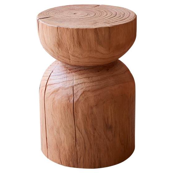 Solid wood dunzibianji log coffee table B&B Hotel decoration and clothing store ornaments base root carving stool shoe change stool Solid wood dunzibianji log coffee table B&B Hotel decoration and clothing store ornaments base root carving stool shoe change stool