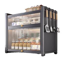 Kitchen small cupboard storage rack bowl and plate storage rack box multi-functional bowl rack spice rack countertop storage cabinet cupboard Kitchen small cupboard storage rack bowl and plate storage rack box multi-functional bowl rack spice rack countertop storage cabinet cupboard