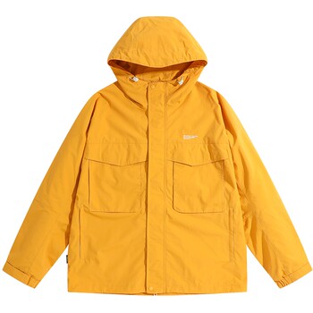 Peacebird men's hooded workwear outdoor hiking jacket men's American trendy loose embroidered jacket men Peacebird men's hooded workwear outdoor hiking jacket men's American trendy loose embroidered jacket men