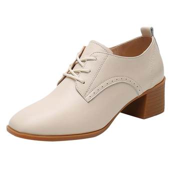 British leather shoes versatile and comfortable single shoes women's shoes British leather shoes versatile and comfortable single shoes women's shoes