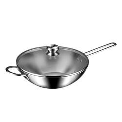 German Zwilling stainless steel 30cm large diameter wok German Zwilling stainless steel 30cm large diameter wok