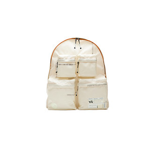 theMADHATcher Airbag Backpack Multi-Pocket Beige Travel Functional Zipper Backpack 
theMADHATcher Airbag Backpack Multi-Pocket Beige Travel Functional Zipper Backpack