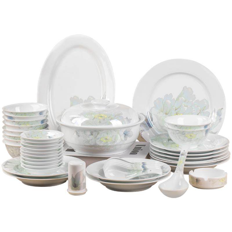 景徳鎮 磁器 食器セット - 開花 - 中国スタイル