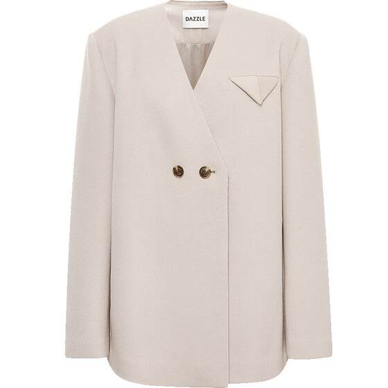 DAZZLE Disuole Spring and Autumn High-end Straight Silhouette Medium-length Qianjin Style Pure Wool Coat Coat Women
DAZZLE Disuole Spring and Autumn High-end Straight Silhouette Medium-length Qianjin Style Pure Wool Coat Coat Women