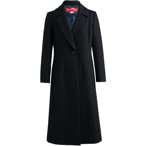 The same style of Pier Cardin women's coat black suit collar long commuter warm wool jacket
The same style of Pier Cardin women's coat black suit collar long commuter warm wool jacket