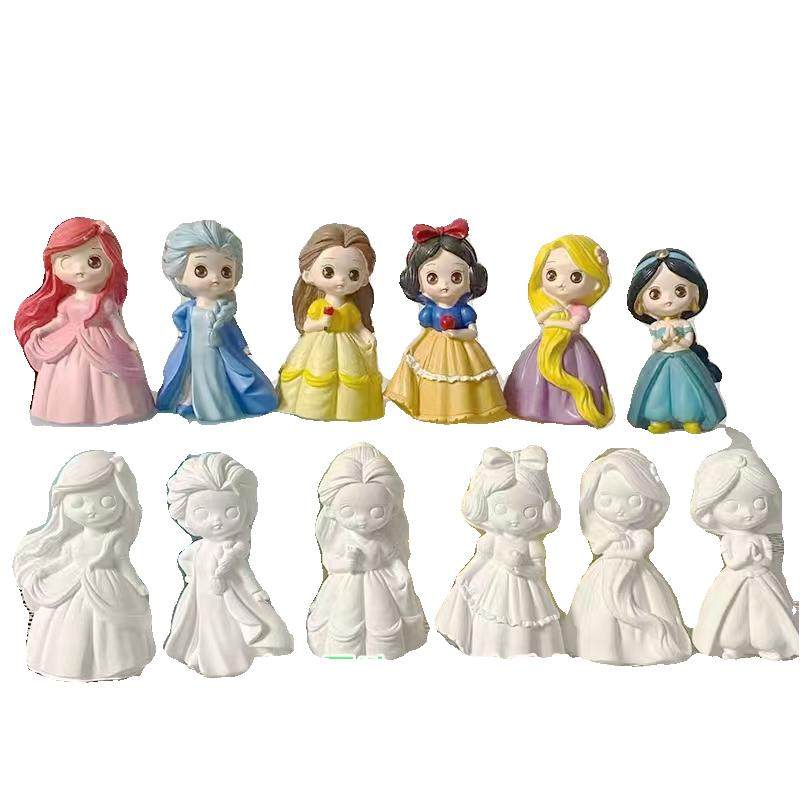 ディズニー プリンセス エルサ ギプス ドール - DIY 3D 塗り絵