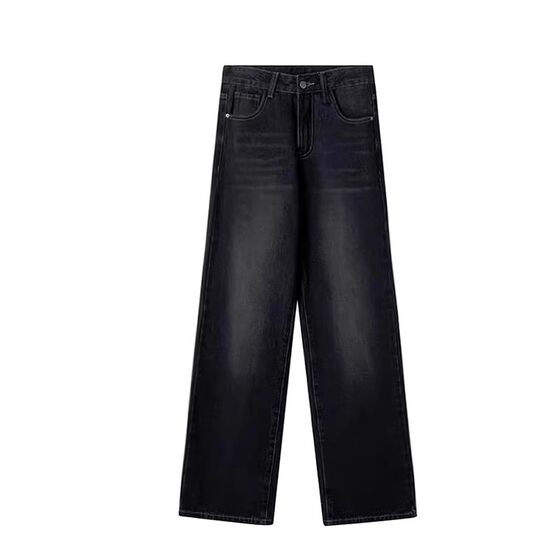 American high street black and gray jeans for women fat mm large size pear-shaped body slim straight loose wide-leg pants
American high street black and gray jeans for women fat mm large size pear-shaped body slim straight loose wide-leg pants
