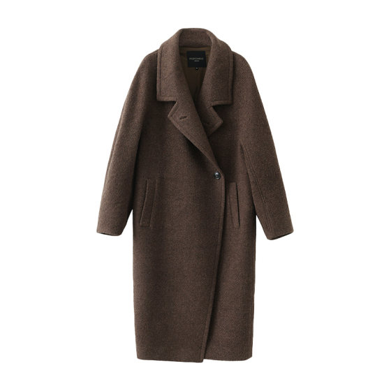 POPCHRIO Mohair wool retro two-wear wool coat thickened tweed jacket mid-length style
POPCHRIO Mohair wool retro two-wear wool coat thickened tweed jacket mid-length style