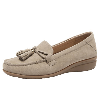 Retro British style loafers for women 2025 new autumn slip-on flat-soled beanie shoes 
Retro British style loafers for women 2025 new autumn slip-on flat-soled beanie shoes