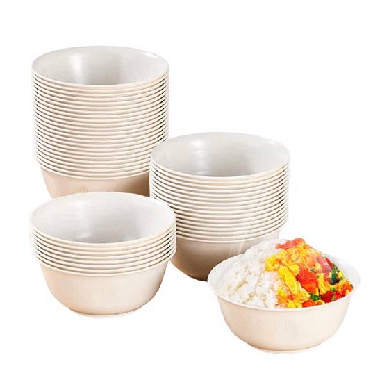 Azima Rice Husk Disposable Bowl 300ML*30 Food grade household rice bowls Degradable hotpot picnic tableware
Azima Rice Husk Disposable Bowl 300ML*30 Food grade household rice bowls Degradable hotpot picnic tableware