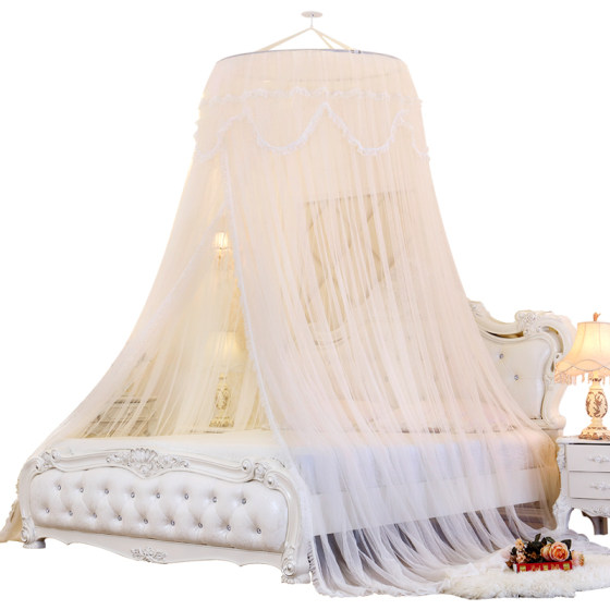 Round top mosquito net universal 1.8m double 1.5m bed 2m king size household ceiling princess style single bed 1.2m Round top mosquito net universal 1.8m double 1.5m bed 2m king size household ceiling princess style single bed 1.2m