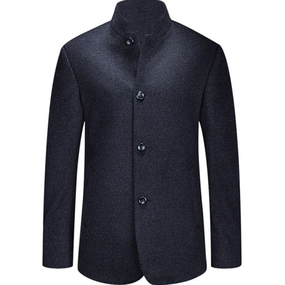 Ding Tong copper wool jacket Men's short middle -aged men's jacket leading self -cultivation woolen new business woolen woolen autumn and winter Ding Tong copper wool jacket Men's short middle -aged men's jacket leading self -cultivation woolen new business woolen woolen autumn and winter
