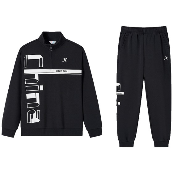 Xtep children's suits for boys spring sportswear two-piece 2025 half-high neck warm sweatshirt suit
Xtep children's suits for boys spring sportswear two-piece 2025 half-high neck warm sweatshirt suit