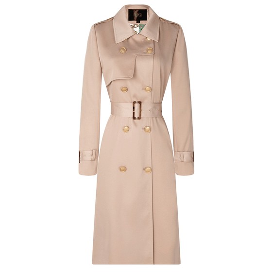 White Deer Language Double Breasted Belt Wind Coat Autumn Commuter Lapel Long Sleeve Temperature Ol Style Medium-length Jacket Women
White Deer Language Double Breasted Belt Wind Coat Autumn Commuter Lapel Long Sleeve Temperature Ol Style Medium-length Jacket Women