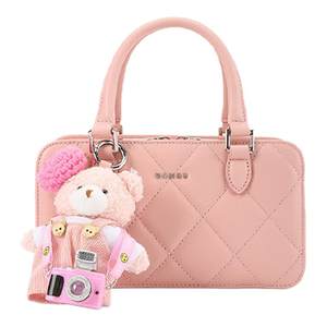 Honggu Bag 2025 New Textured Genuine Leather Shoulder Handbag Cute Cowhide Boston Pillow Bag Women’s Bag 
Honggu Bag 2025 New Textured Genuine Leather Shoulder Handbag Cute Cowhide Boston Pillow Bag Women’s Bag