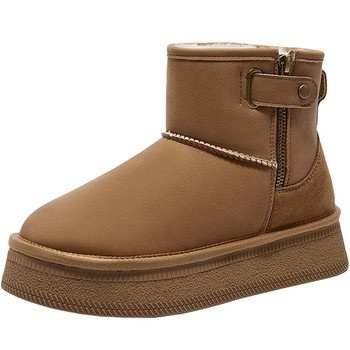 Senda snow boots women's winter style shopping mall same comfortable and warm large cotton shoes casual short boots XFU01DD4 Senda snow boots women's winter style shopping mall same comfortable and warm large cotton shoes casual short boots XFU01DD4