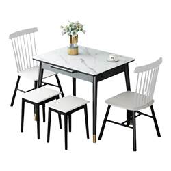 Retractable dining table and chair combination for small apartments Retractable dining table and chair combination for small apartments