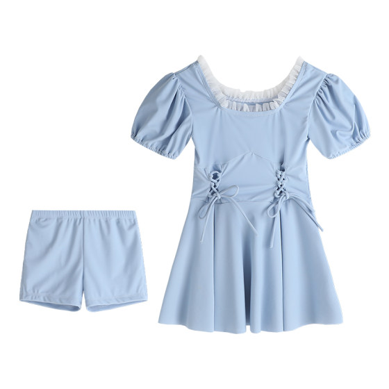 Pudding Haru Summer Children's Summer 2025 New Girls' Clothing Korean Style Casual Sun Protection One-piece Swimsuit Swimsuit Pudding Haru Summer Children's Summer 2025 New Girls' Clothing Korean Style Casual Sun Protection One-piece Swimsuit Swimsuit