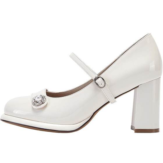 Daphne French Mary Jane Women's Shoes 2025 New Spring and Summer Temperament Wedding Shoes White Single Shoes Women's Thick Heels High Heels
Daphne French Mary Jane Women's Shoes 2025 New Spring and Summer Temperament Wedding Shoes White Single Shoes Women's Thick Heels High Heels