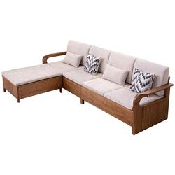 Yilinbanshe cream style solid wood sofa storage sofa Yilinbanshe cream style solid wood sofa storage sofa