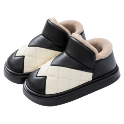Men's cotton slippers with warm heel cover in winter Men's cotton slippers with warm heel cover in winter