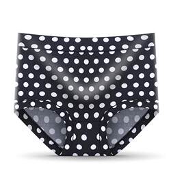 High waist ice silk seamless women's underwear pure cotton crotch summer High waist ice silk seamless women's underwear pure cotton crotch summer