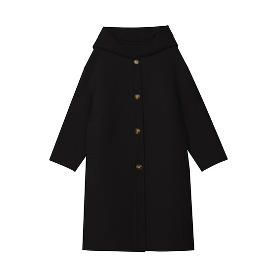 UGIZ Shopping Mall the same 23 -year winter new Korean version of the women's pure color versatile hooded long coat UDHG913
UGIZ Shopping Mall the same 23 -year winter new Korean version of the women's pure color versatile hooded long coat UDHG913