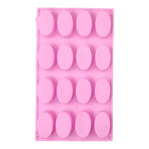 16 grid small oval handmade soap silicone mold DIY baking soap soap aromatherapy mold ice chocolate mold 
16 grid small oval handmade soap silicone mold DIY baking soap soap aromatherapy mold ice chocolate mold