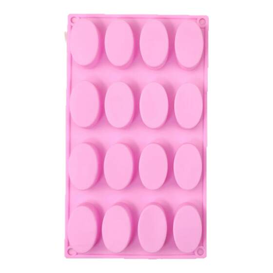 16 grid small oval handmade soap silicone mold DIY baking soap soap aromatherapy mold ice chocolate mold 
16 grid small oval handmade soap silicone mold DIY baking soap soap aromatherapy mold ice chocolate mold