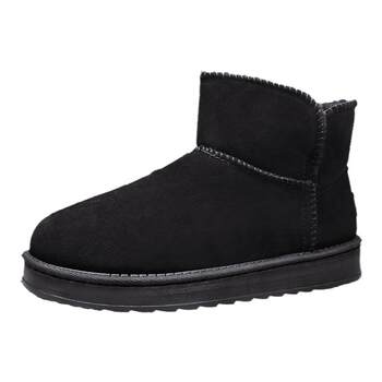 Women's thick-soled snow boots with a poopy feel and all-in-one fur 
Women's thick-soled snow boots with a poopy feel and all-in-one fur