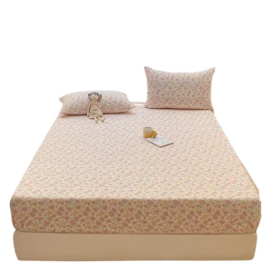 Thickened double-layer yarn cover single piece 2025 new full-inclusive Class A-class dirty Simmons mattress protective cover three-piece set 
Thickened double-layer yarn cover single piece 2025 new full-inclusive Class A-class dirty Simmons mattress protective cover three-piece set