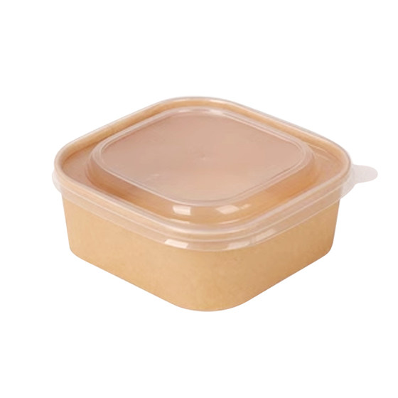 Disposable lunch box Kraft paper square thickened with lid takeaway fruit cut fruit light food salad picnic packing box
Disposable lunch box Kraft paper square thickened with lid takeaway fruit cut fruit light food salad picnic packing box