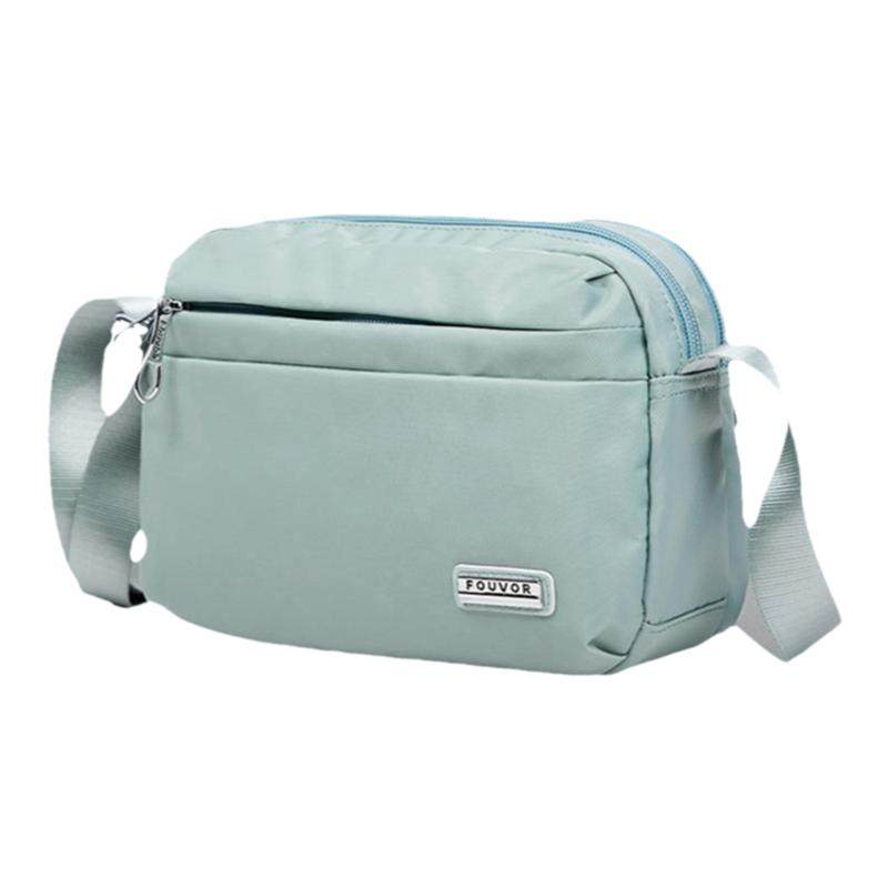 Fouvor Women's Oxford Cloth Crossbody Bag Small Square Shoulder Bag