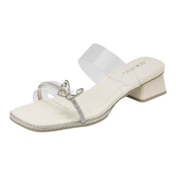 Aokang women's shoes transparent crystal butterfly fairy style 
Aokang women's shoes transparent crystal butterfly fairy style