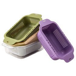 Vegetable basin household double-layer retractable drain basket kitchen sink water filter basket dish wash basket living room fruit tray Vegetable basin household double-layer retractable drain basket kitchen sink water filter basket dish wash basket living room fruit tray