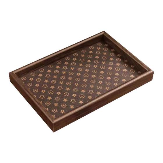 High-end retro tea tray walnut jewelry rectangular light luxury wooden storage wine glass tea hydrological tea tray
High-end retro tea tray walnut jewelry rectangular light luxury wooden storage wine glass tea hydrological tea tray