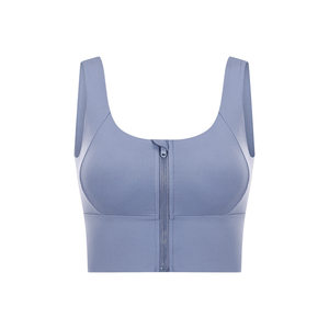 Front zipper sports underwear for women anti-vibration high-intensity gathering bra running yoga clothing fitness vest 
Front zipper sports underwear for women anti-vibration high-intensity gathering bra running yoga clothing fitness vest
