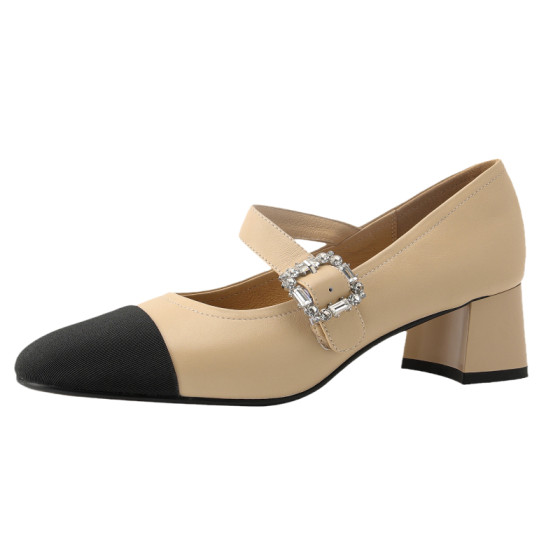 Yili Mi Gray Miss Winnie~! Color-blocking Little Fragrance Mary Jane Shoes One-length Strap Light-mouth Round-toe High Heels Single Shoes
Yili Mi Gray Miss Winnie~! Color-blocking Little Fragrance Mary Jane Shoes One-length Strap Light-mouth Round-toe High Heels Single Shoes