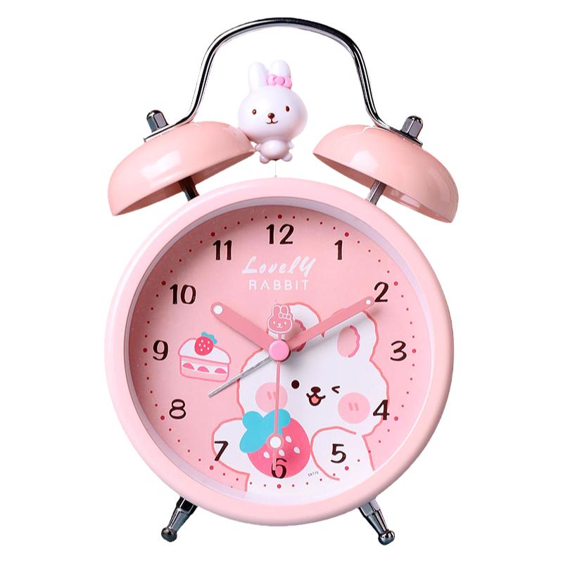 Zunnel ウサギ目覚まし時計 - 女の子＆学生向けの可愛い漫画ダイヤル時計