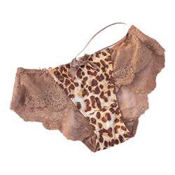 Sexy leopard print women's underwear pure bow Sexy leopard print women's underwear pure bow