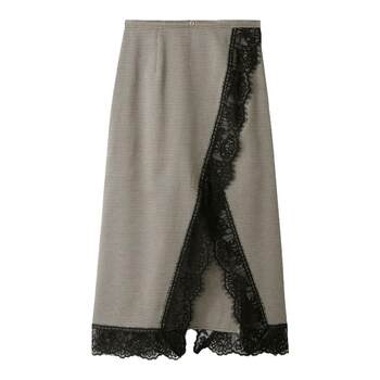 Lilybrown autumn and winter lace retro skirt Lilybrown autumn and winter lace retro skirt