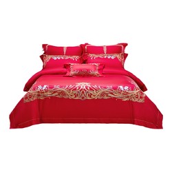 Wedding sheets and quilt covers Luolai jacquard embroidery wedding Wedding sheets and quilt covers Luolai jacquard embroidery wedding