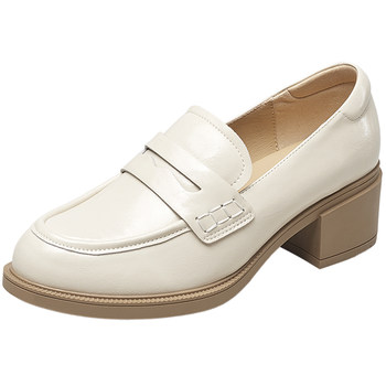 Yierkang genuine leather high heel loafers women's 2025 new spring and autumn college style single shoes jk uniform thick-soled leather shoes 
Yierkang genuine leather high heel loafers women's 2025 new spring and autumn college style single shoes jk uniform thick-soled leather shoes