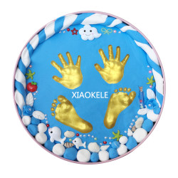 Hands and footprints souvenirs for children's birthday full moon gift Hands and footprints souvenirs for children's birthday full moon gift
