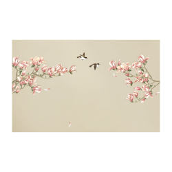 3D three-dimensional Chinese flower and bird wallpaper available for door-to-door stickers nationwide 3D three-dimensional Chinese flower and bird wallpaper available for door-to-door stickers nationwide