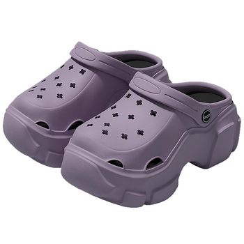 8cm internet celebrity thick-soled hole shoes for women 8cm internet celebrity thick-soled hole shoes for women