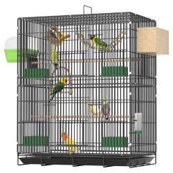 New parrot-type breeding box double-layer splash-proof bird cage New parrot-type breeding box double-layer splash-proof bird cage