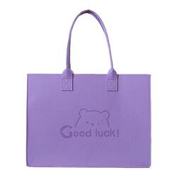 Original Ins Style Women's Bag Large Capacity Shoulder Bag New Lunch Box Versatile Felt Handwritten Gift Bag Customized Logo Original Ins Style Women's Bag Large Capacity Shoulder Bag New Lunch Box Versatile Felt Handwritten Gift Bag Customized Logo